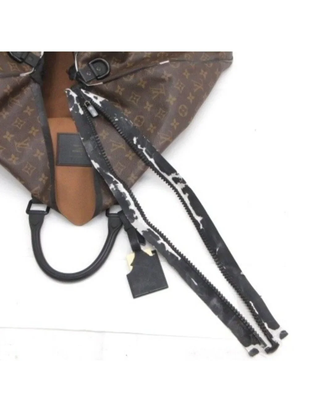 Louis Vuitton Monogram Waterproof Keepall 55 Boston Bag